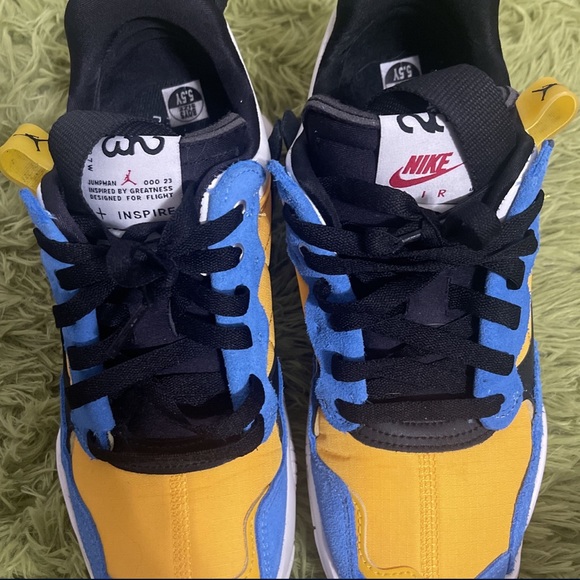 air jordan Shoes - Air Jordan MA2, Blue and yellow boys 5.5Y